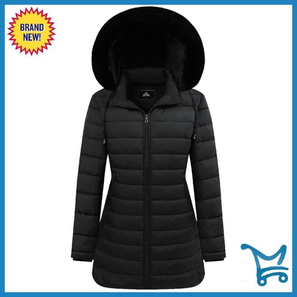 Jackets & Blazers - Women's Waterproof Down Jacket Hooded Puffer Coat Winter Warm Thickened